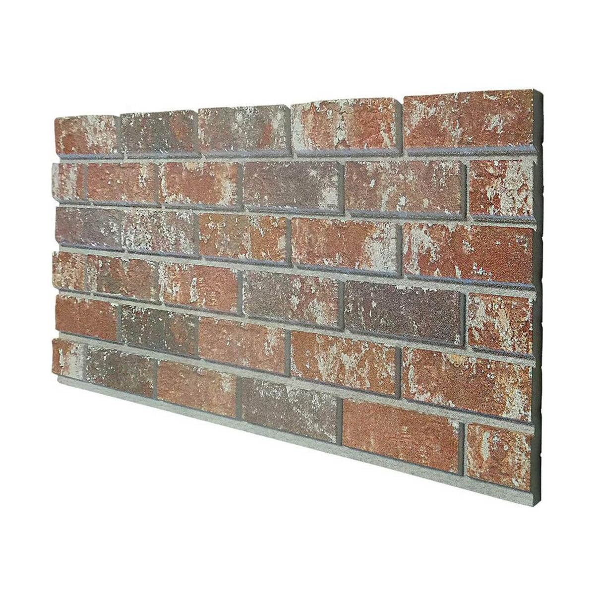 Old Manchester - Pannello finto Mattone in EPS Resinato Misura 100x50 cm Spessore 2 Cm - RETAIL BOX da 10 pannelli (sviluppano 5 MQ) - PlastiWood