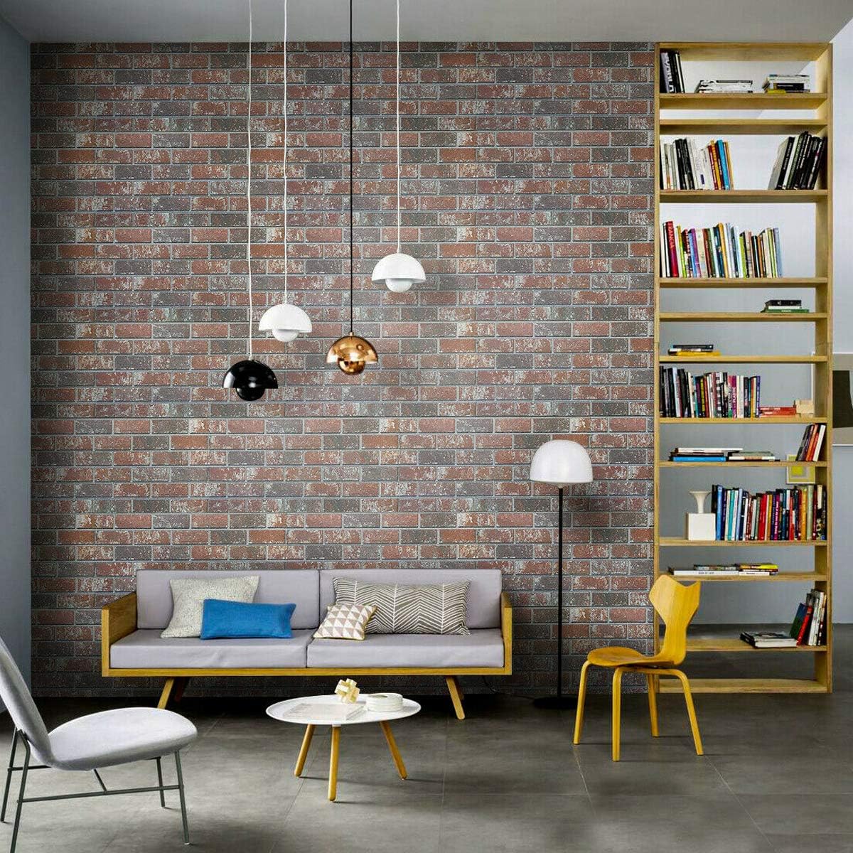 Old Manchester - Pannello finto Mattone in EPS Resinato Misura 100x50 cm Spessore 2 Cm - RETAIL BOX da 10 pannelli (sviluppano 5 MQ) - PlastiWood