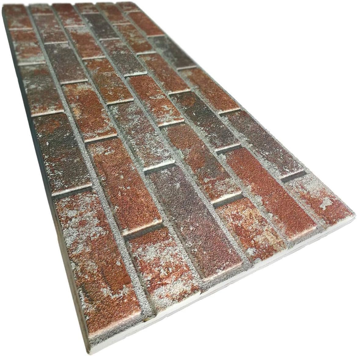 Old Manchester - Pannello finto Mattone in EPS Resinato Misura 100x50 cm Spessore 2 Cm - RETAIL BOX da 10 pannelli (sviluppano 5 MQ) - PlastiWood
