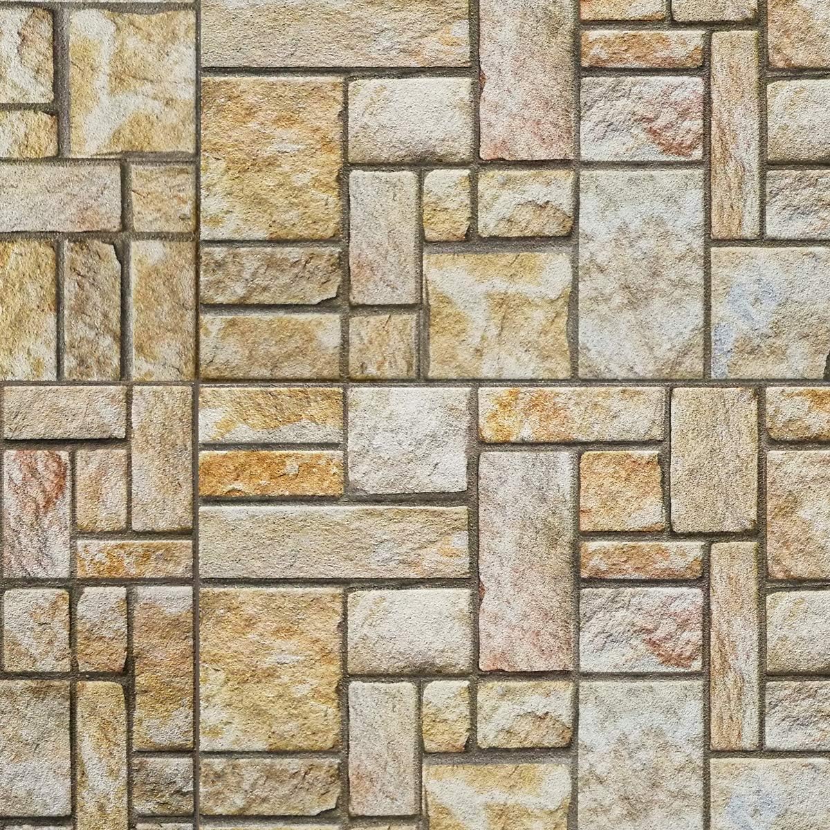 SATURNIA Stone - Pannello finta Pietra in EPS Resinato Misura 100x50 cm Spessore 2 Cm - RETAIL BOX da 10 pannelli (sviluppano 5 MQ) - PlastiWood