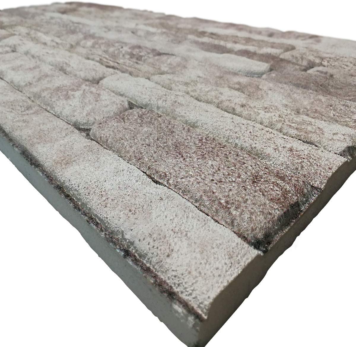 DAKOTA STONE - Pannello finta Pietra in EPS Resinato Misura 100x50 cm Spessore 2 Cm - RETAIL BOX da 10 pannelli (sviluppano 5 MQ) - PlastiWood
