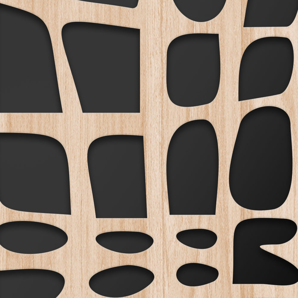 ABSTRACT - Quadro arredo LASERCUT composito Legno e PVC - PlastiWood (14552036)