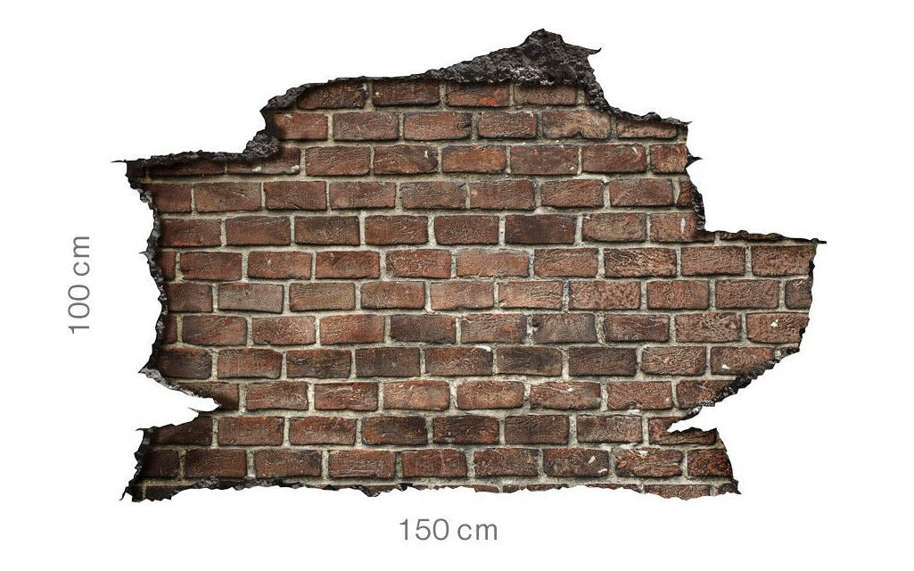 Adesivo parete muro effetto 3D MATTONI wall sticker adesivo per muro - PlastiWood(14552119)