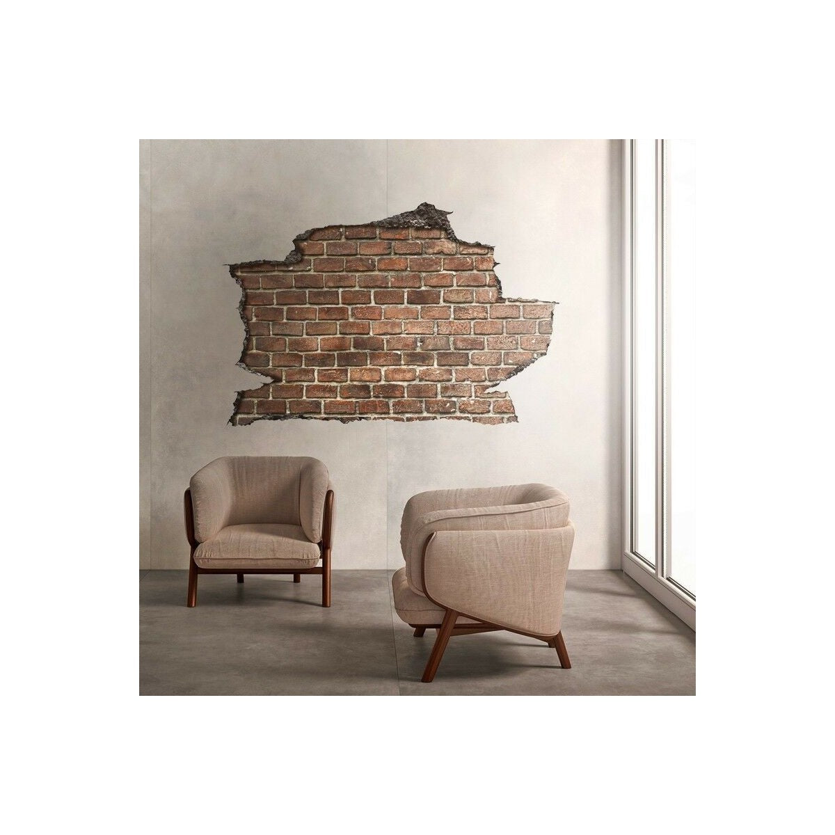 Adesivo parete muro effetto 3D MATTONI wall sticker adesivo per muro - PlastiWood (14552120)
