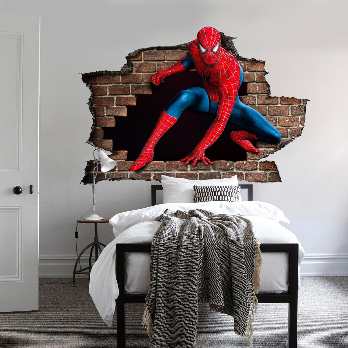 Adesivo per pareti - effetto 3D Spiderman - l'uomo ragno wall stickers - PlastiWood(14552124)