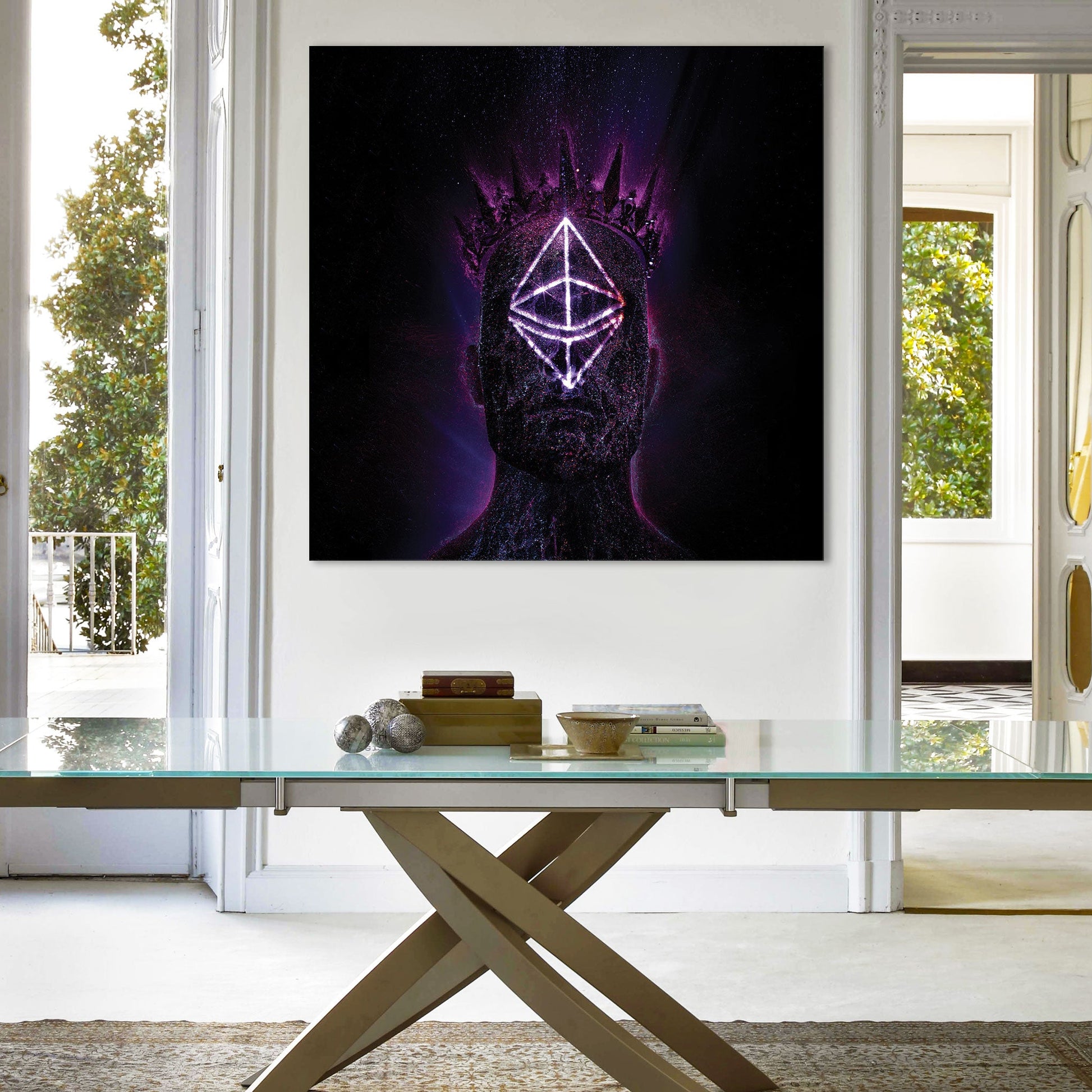 ALIEN Abstraction 101 - Quadro Canvas su telaio in legno - PlastiWood (14552285)