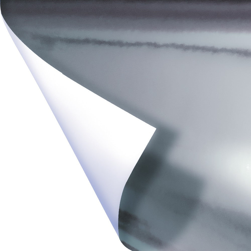 ARGENTO LUCIDO - Pellicola adesiva Metallizzata - 122cm di larghezza - PlastiWood(14552480)