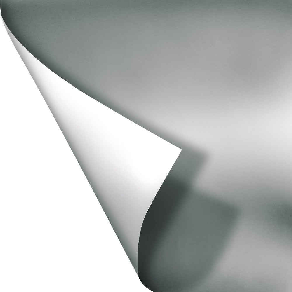ARGENTO OPACO - Pellicola Metallizzata adesiva - 122cm di larghezza - PlastiWood(14552482)