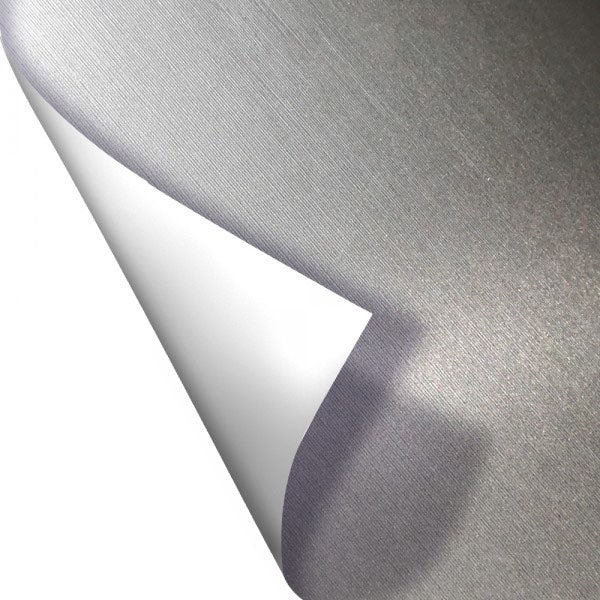 ARGENTO SPAZZOLATO - Pellicola decorativa adesiva larga base 122cm - PlastiWood (14552484)