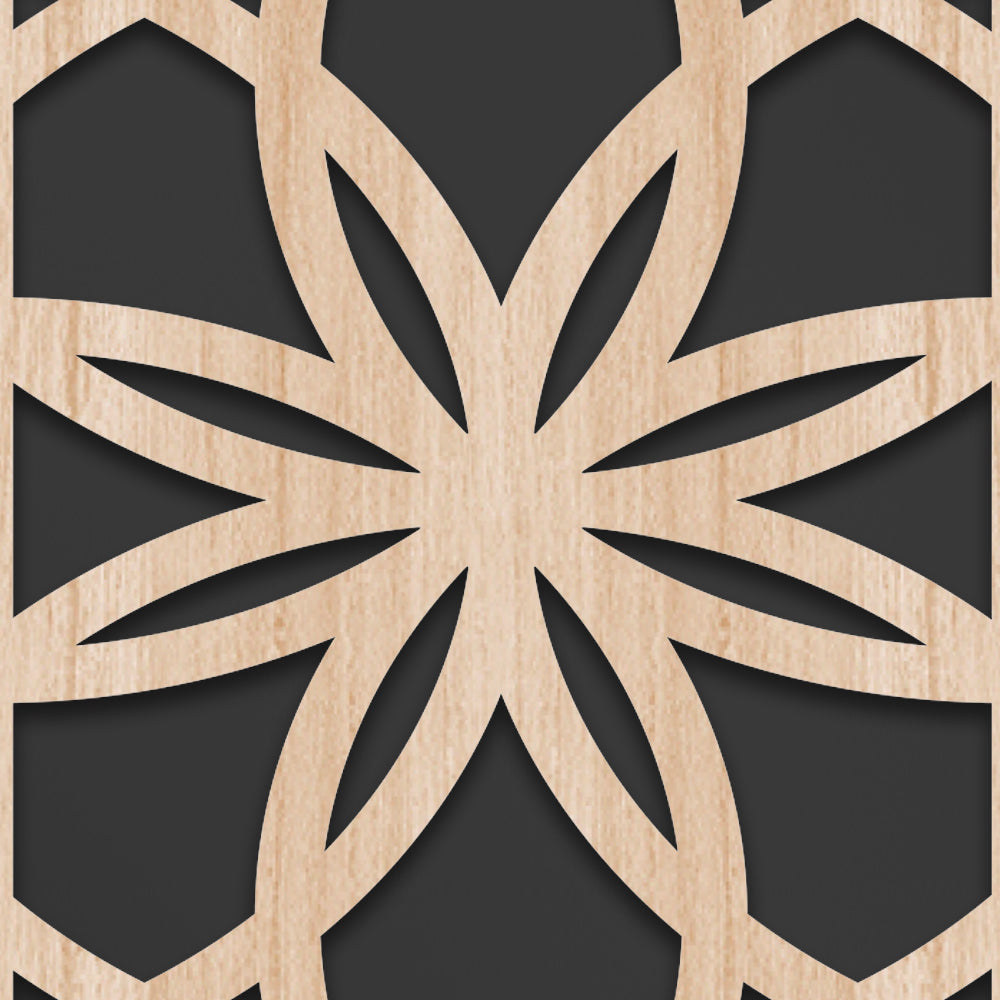 ATOMO 100x70 cm- Quadro arredo LASERCUT composito Legno e PVC - PlastiWood(14552530)