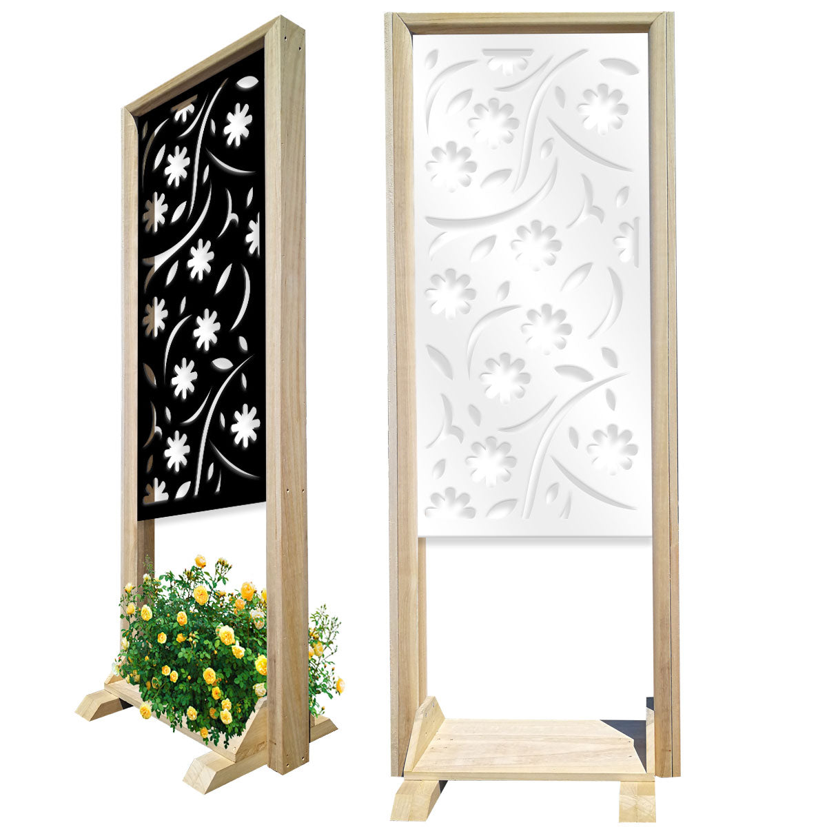 AUTUMN - Separè - Paravento modulabile - 70x190cm - in Legno e PVC - PlastiWood (14552561)