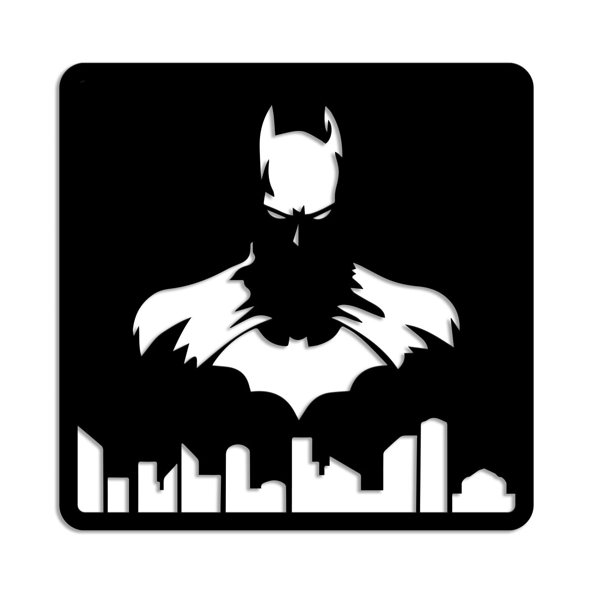 Batman - Quadro moderno in pvc solido 48 x 48cm - PlastiWood (14552731)