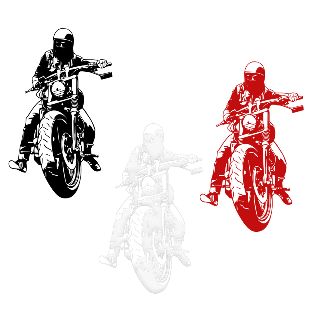 BIKER - Adesivo murale wall sticker in vinile 55x90 cm - PlastiWood (14552794)