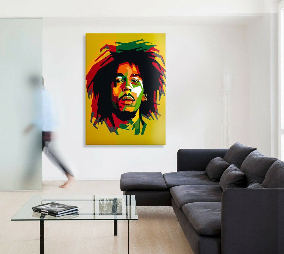 Bob Marley Tela arredo pop art, - stampa su tela in alta definizione - PlastiWood(14552960)
