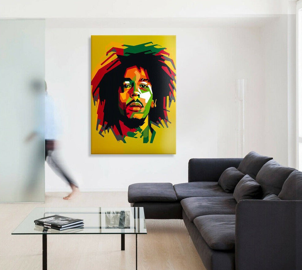 Bob Marley Tela arredo pop art, - stampa su tela in alta definizione - PlastiWood (14552960)