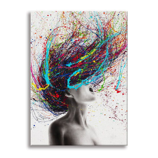 Brainstorm -  Quadro Canvas Contemporaneo su telaio in legno - PlastiWood