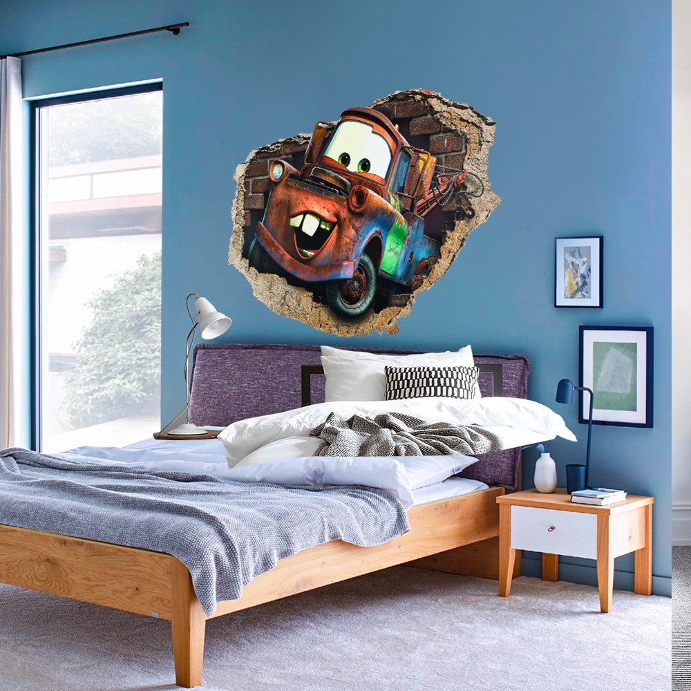 Cars Carl Tools 3D wall sticker for children's room