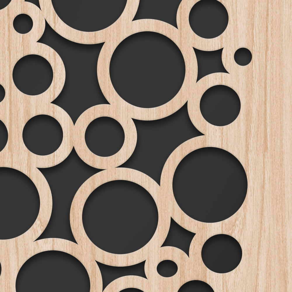 CIRCLE - Quadro arredo LASERCUT composito Legno e PVC - PlastiWood (14553425)