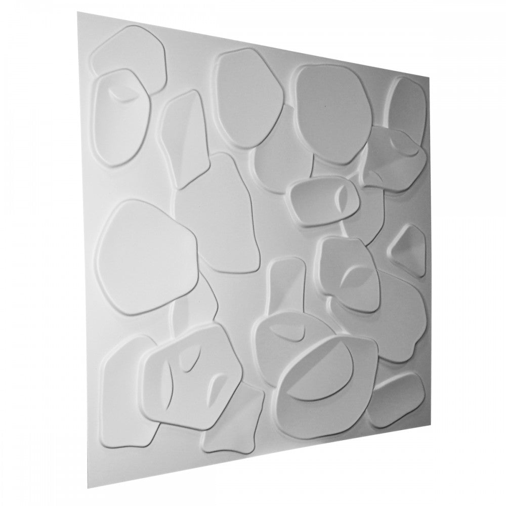 CORAL SEA bianco - Pannello parete in PVC a rilievo 3D - 50cmX50cm - 1 Pz - PlastiWood(14553652)