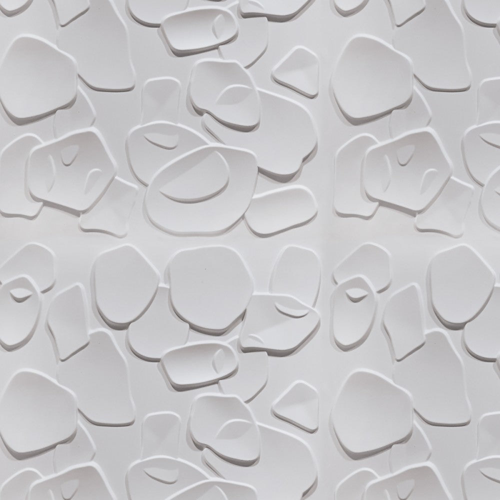 CORAL SEA bianco - Pannello parete in PVC a rilievo 3D - 50cmX50cm - 1 Pz - PlastiWood(14553653)