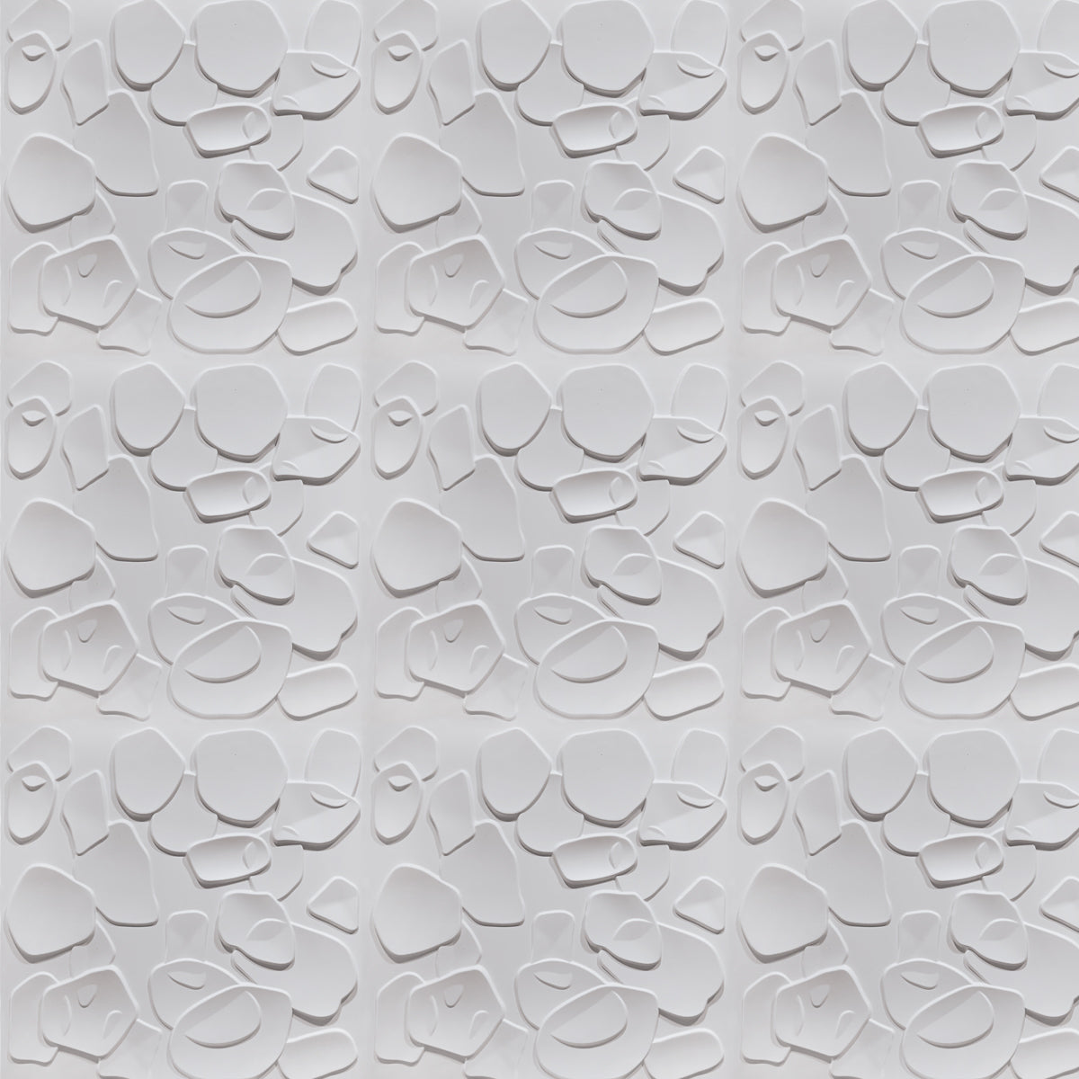 CORAL SEA bianco - Pannello parete in PVC a rilievo 3D - 50cmX50cm - 1 Pz - PlastiWood(14553654)