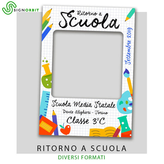 Cornice selfie Ritorno a scuola - PlastiWood