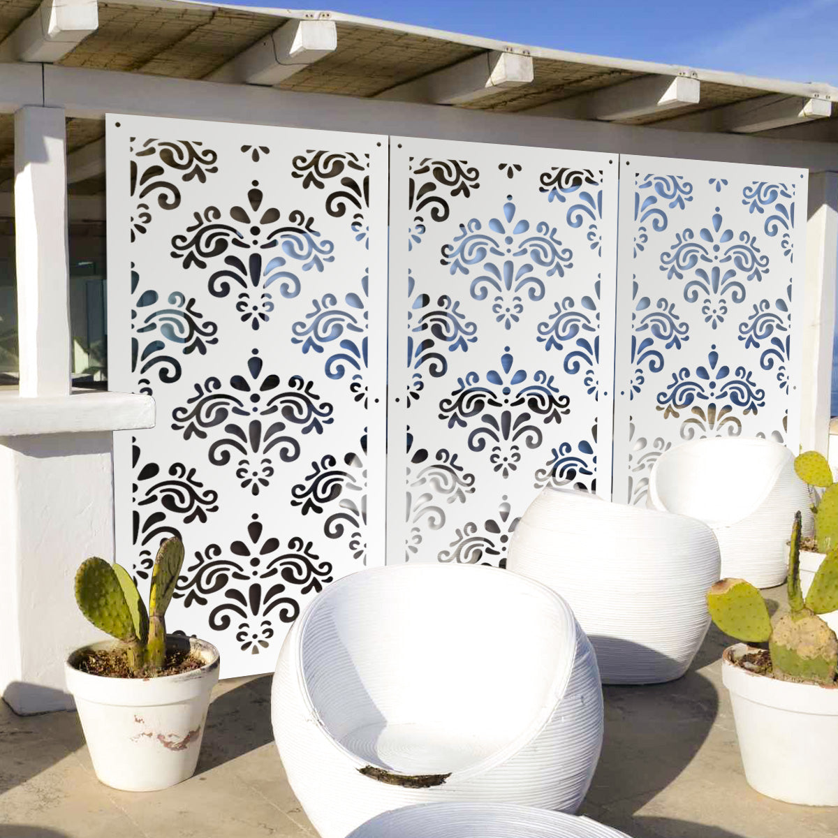 DAMASCO - Pannello in PVC traforato - Parasole - PlastiWood (14553938)
