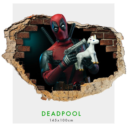 DeadPool - Adesivi murali parete 3D wall sticker cameretta bimbi - PlastiWood (14553978)