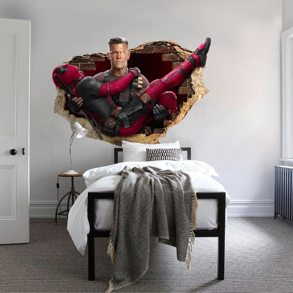 DeadPool and Cable - Adesivi murali parete 3D wall sticker cameretta bimbi - PlastiWood (14553981)