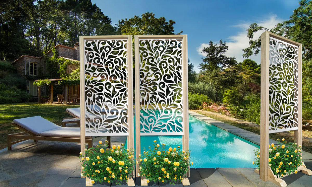 DECOR - Separè  - Paravento modulabile - 70x190cm - in Legno e PVC - PlastiWood (14554003)