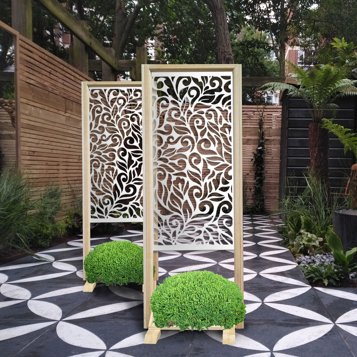 DECOR - Separè  - Paravento modulabile - 70x190cm - in Legno e PVC - PlastiWood (14554005)