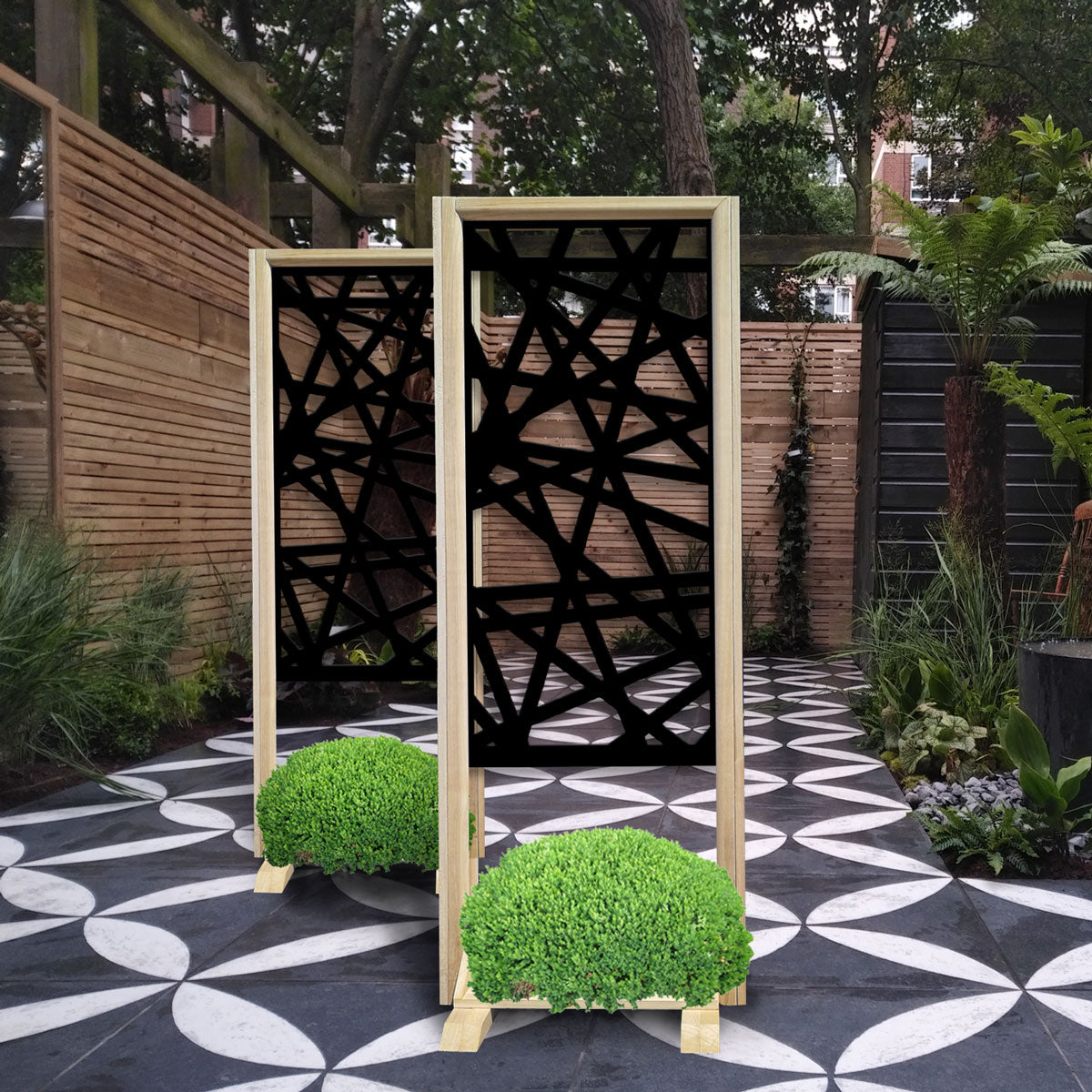 DIAGONAL MEDIUM - Separè  - Paravento modulabile - 70x190cm - in Legno e PVC - PlastiWood (14554059)