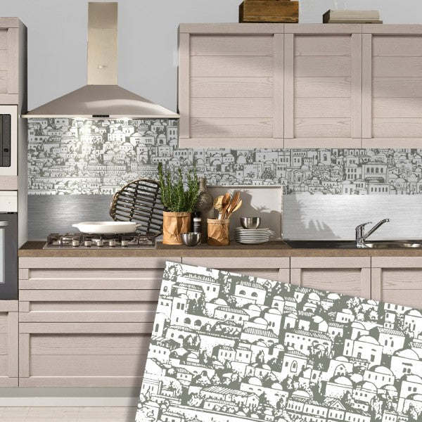 DOMUS - Paraschizzi da cucina in PVC flessibile - Misura 120x60cm spessore 3mm - PlastiWood (14554127)