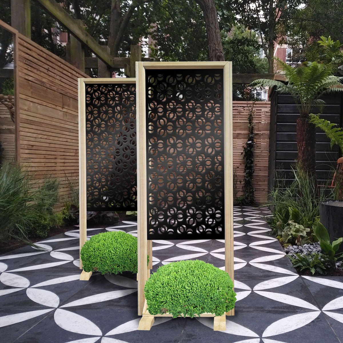 ELLISSE - Separè - Paravento modulabile - 70x190cm - in Legno e PVC - PlastiWood (14554229)