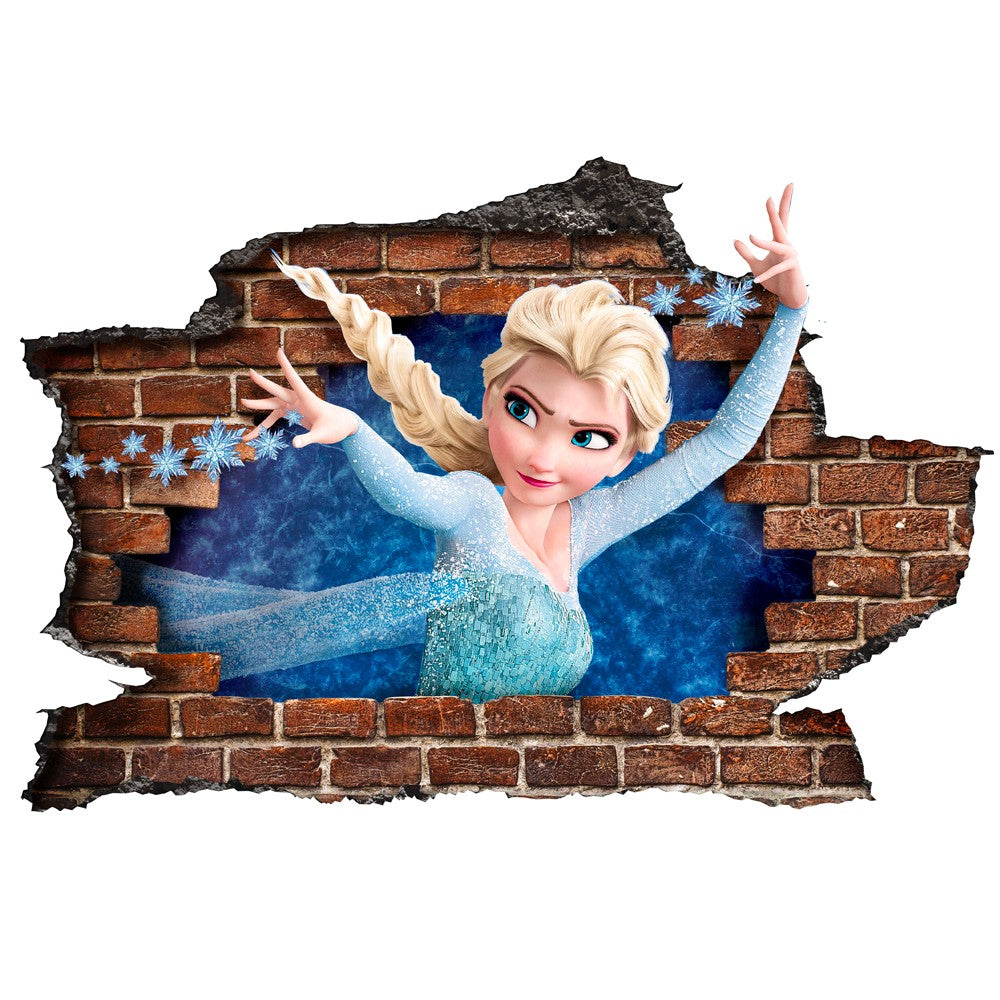 FROZEN - Adesivo murale parete 3D wall sticker camera bimbi - PlastiWood (14554733)