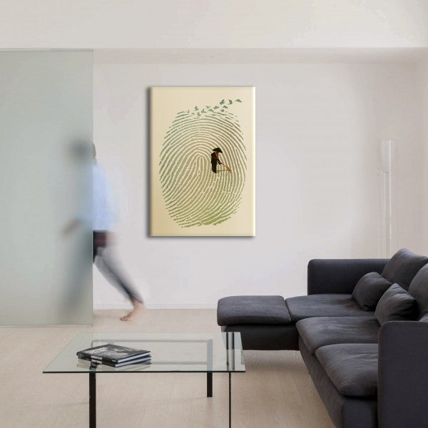 GIARDINO ZEN - Impronta - Quadro stampato su Tela e montato su telaio in legno - PlastiWood (14554804)