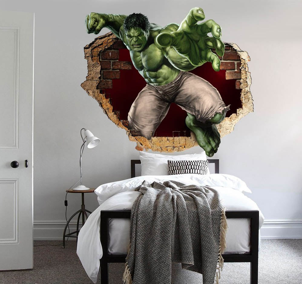 Incredibile Hulk 2019 - Adesivi murali parete 3D wall sticker cameretta bimbi - PlastiWood (14555145)