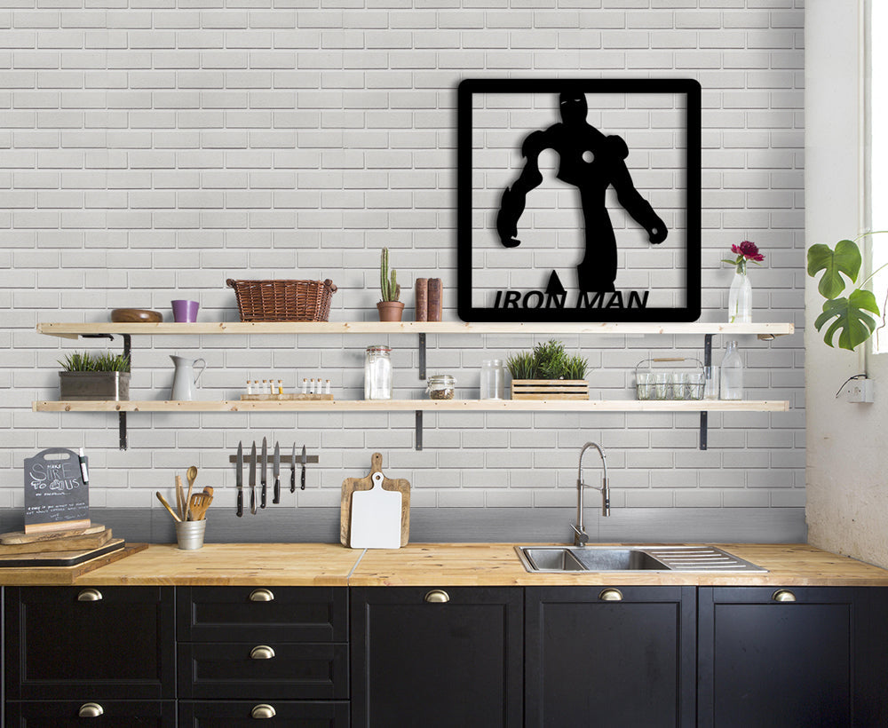 IRONMAN - Quadro moderno in pvc solido 48 x 48cm - PlastiWood (14555224)