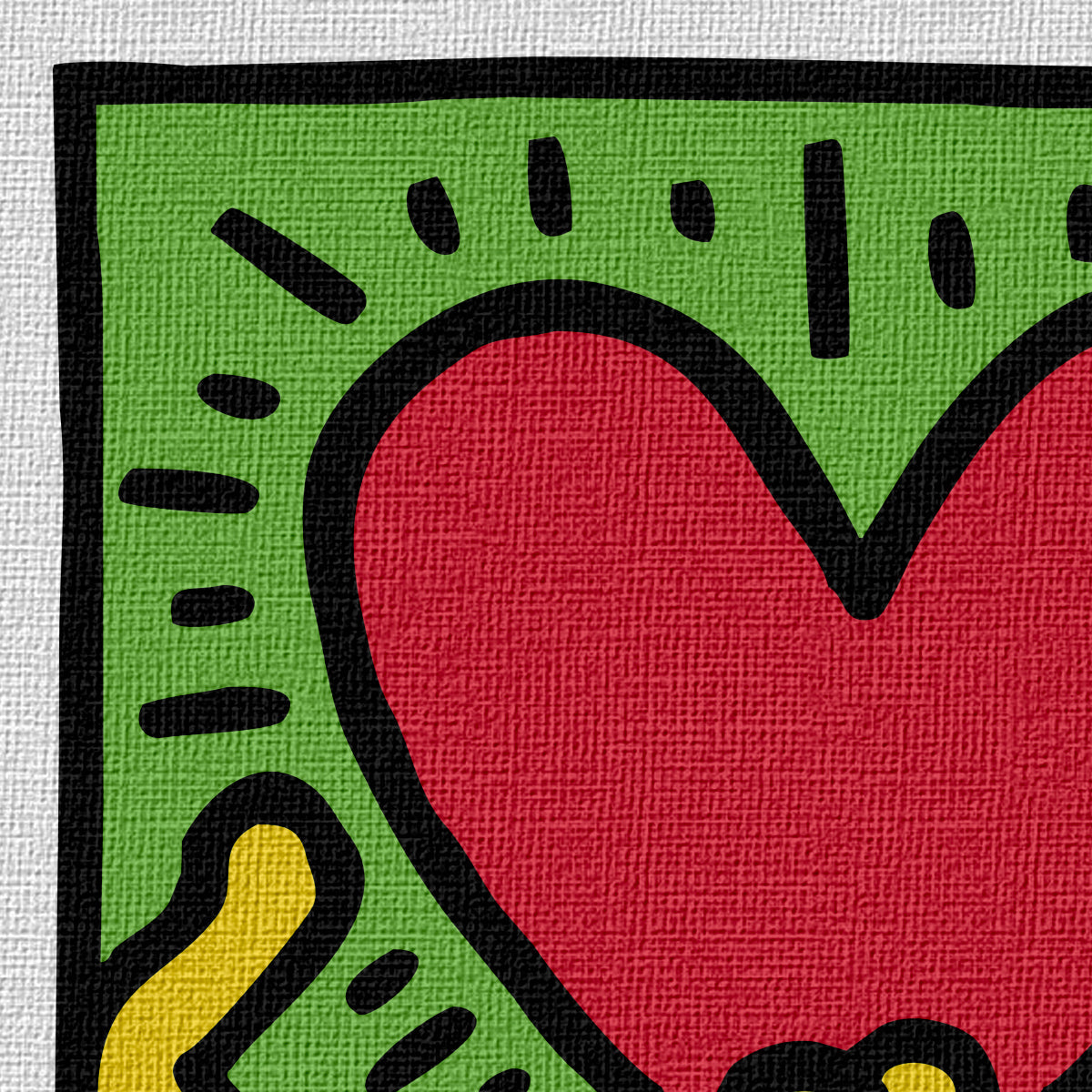 KEITH HARING - Kit 03 - N.4 Tele 40x40cm su telaio in legno - PlastiWood (14555274)