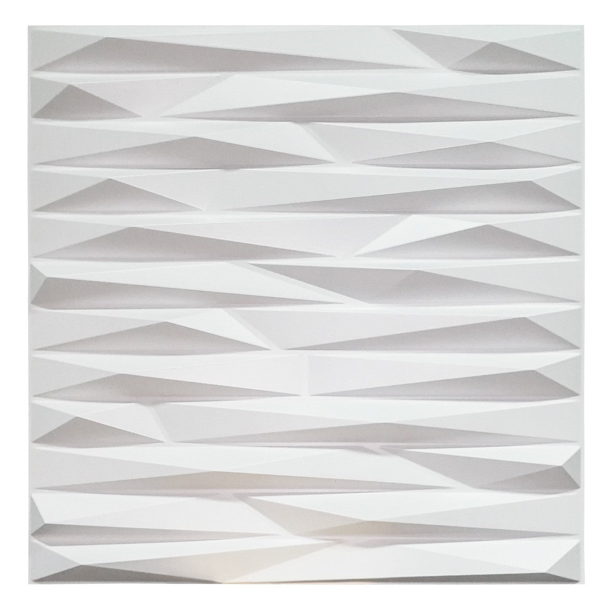 KRIPTON bianco - Pannello parete in PVC a rilievo 3D - 50cmX50cm - 1 Pz - PlastiWood(14555335)