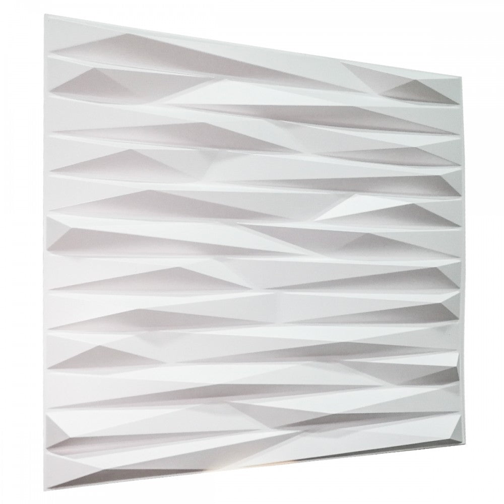 KRIPTON bianco - Pannello parete in PVC a rilievo 3D - 50cmX50cm - 1 Pz - PlastiWood(14555336)