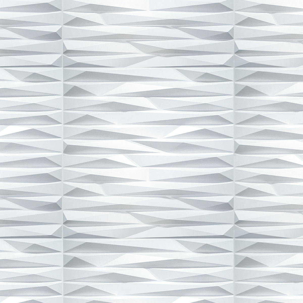 KRIPTON bianco - Pannello parete in PVC a rilievo 3D - 50cmX50cm - 1 Pz - PlastiWood(14555338)