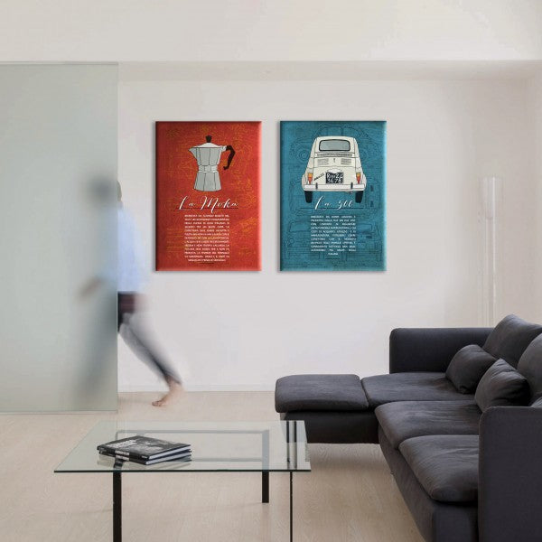 LA 500 - Made in Italy - Quadro stampato su Canvas e montato su telaio in legno - PlastiWood (14555375)