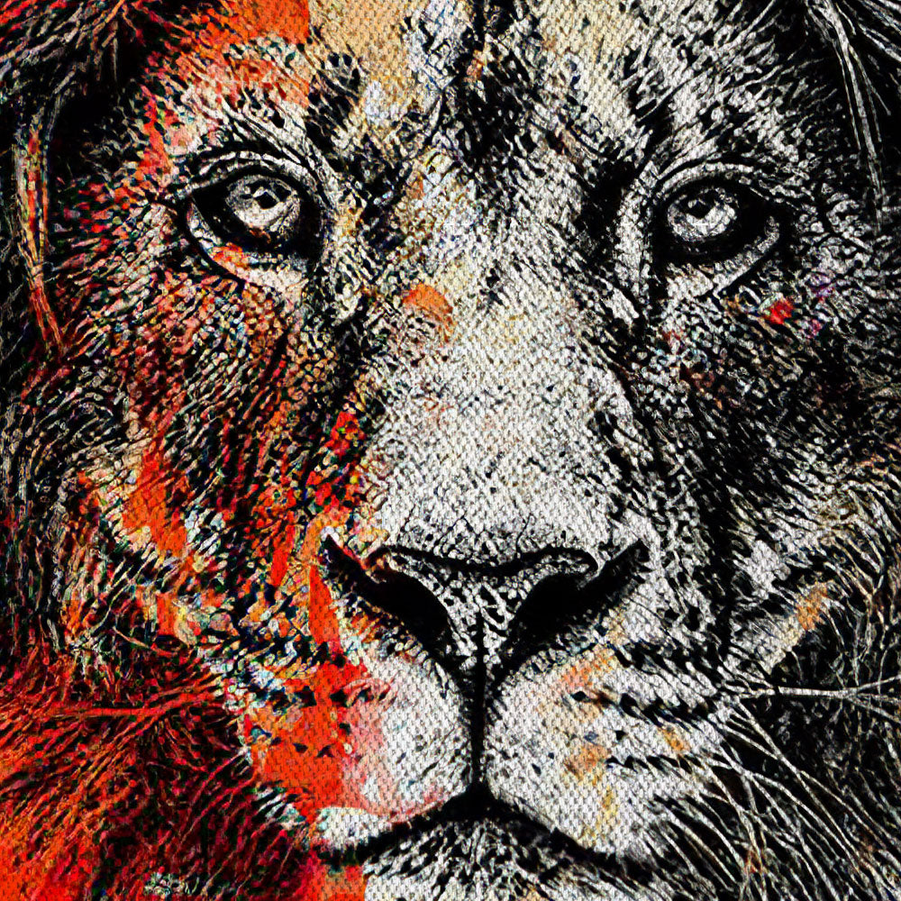 Leon -  Quadro Canvas Contemporaneo su telaio in legno - PlastiWood (14555601)