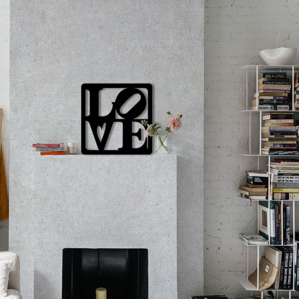 LOVE - Quadro moderno in pvc solido 48 x 48cm - PlastiWood (14555680)