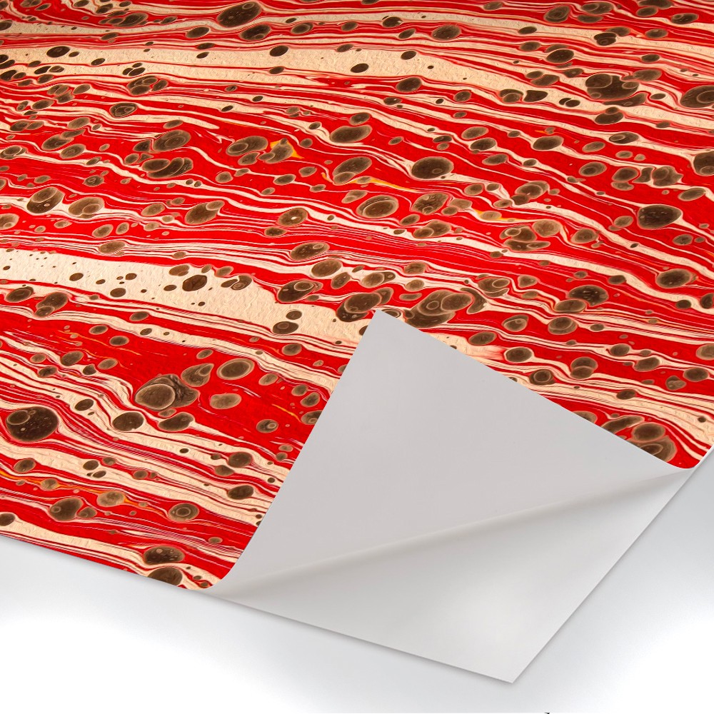 MARBLED PAPER - RED - Pellicola adesiva in PVC finitura opaca - PlastiWood(14555854)