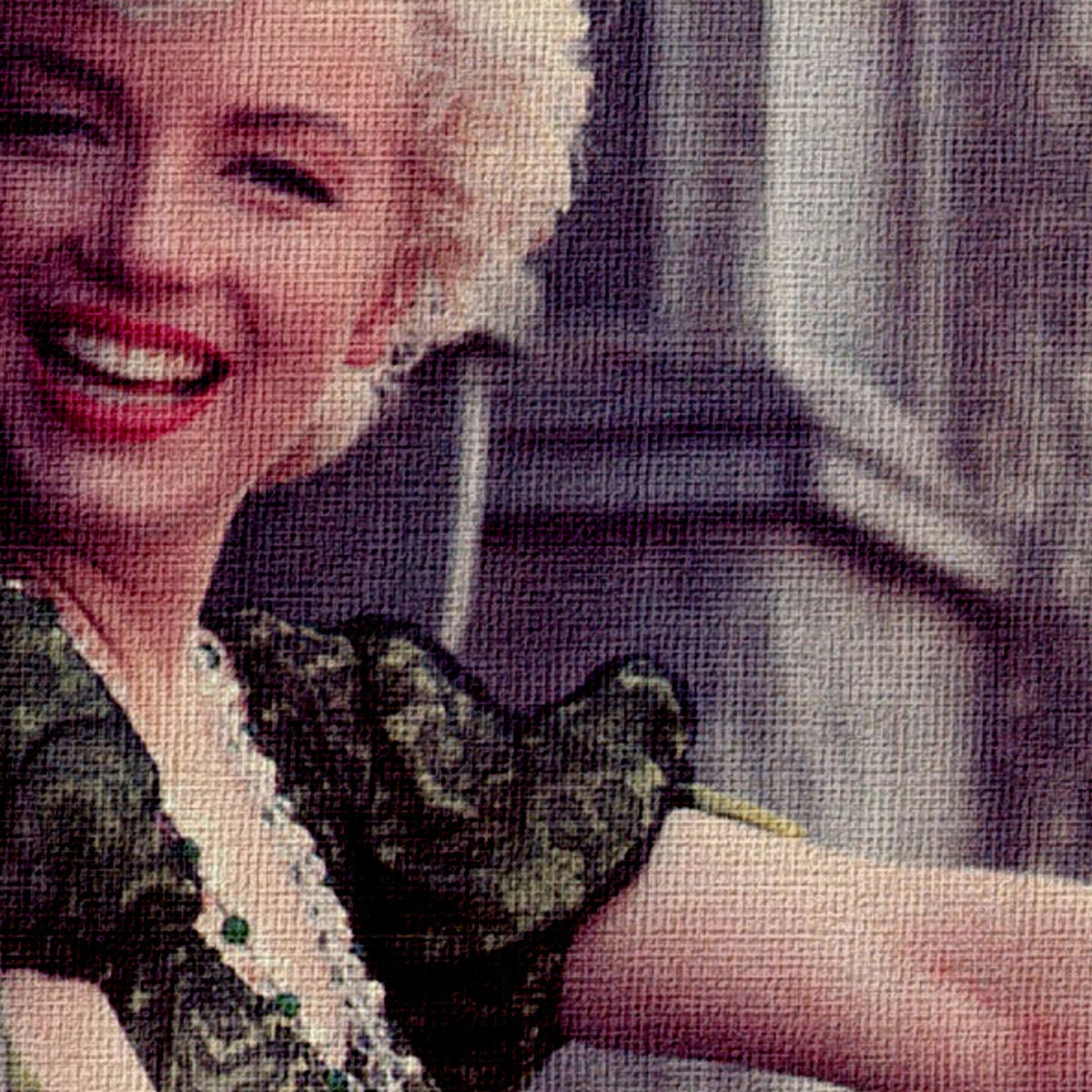 Stampa Su Tela Marilyn Monroe | Quadro Tela In Cotone 300 G/m², 40x40 Cm, Pronto Da Appendere
