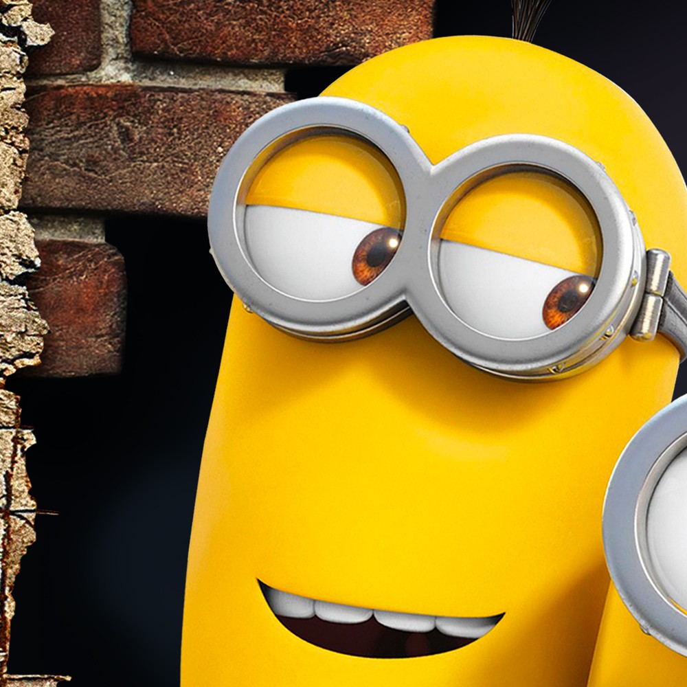 MINIONS foto di gruppo - Adesivo murale parete 3D wall sticker camera bimbi - PlastiWood (14556047)