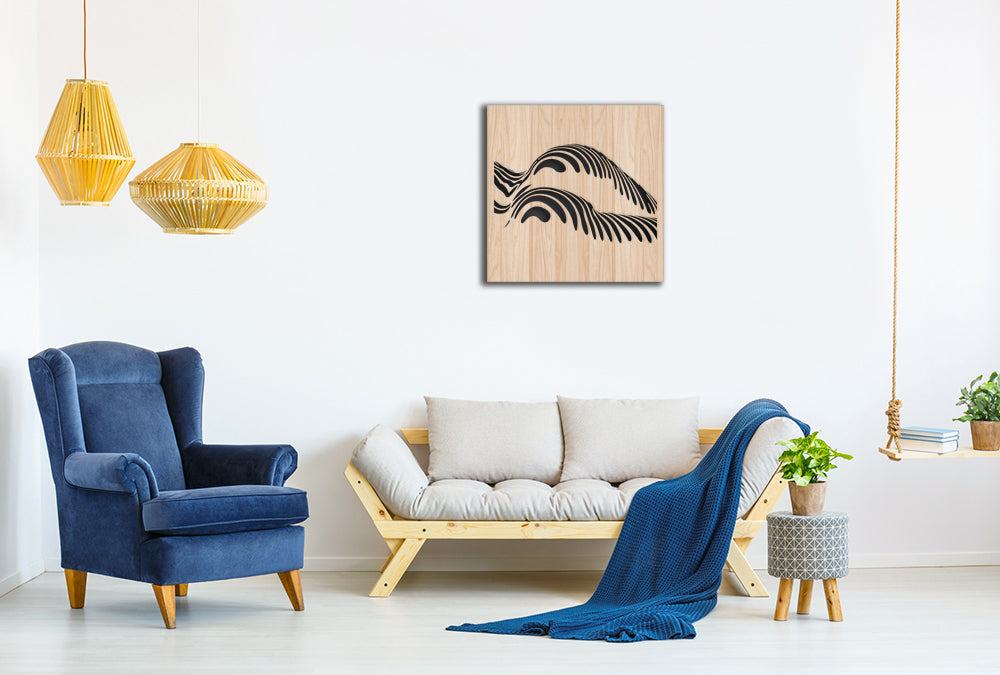 NAKED - Quadro arredo LASERCUT composito Legno e PVC - PlastiWood (14556185)