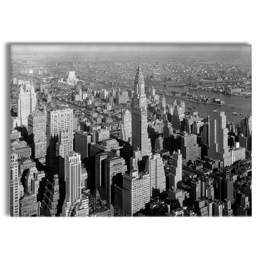 NewYork retrò - Quadro Canvas su telaio in legno - PlastiWood